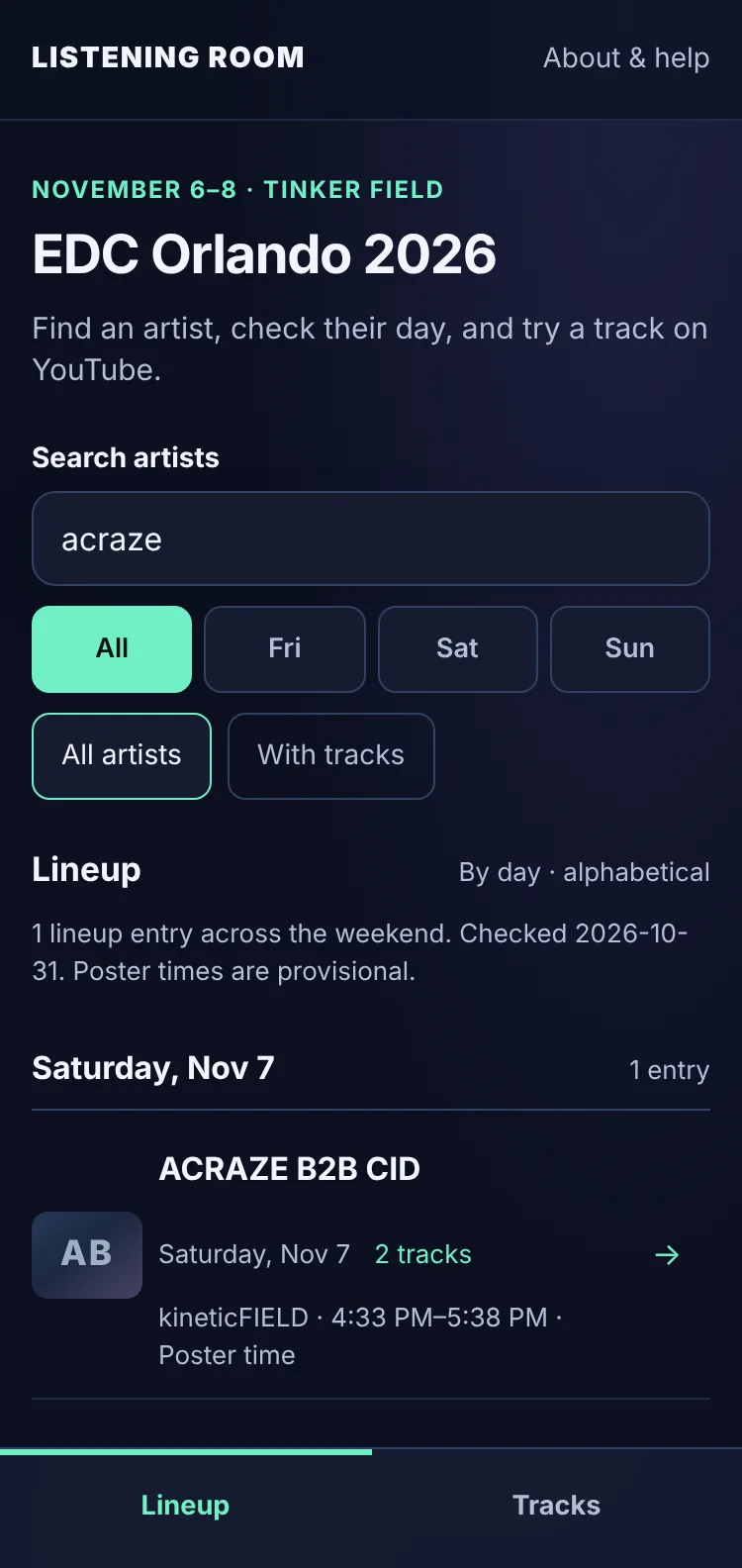 Search results for “acraze” showing the ACRAZE B2B CID set.